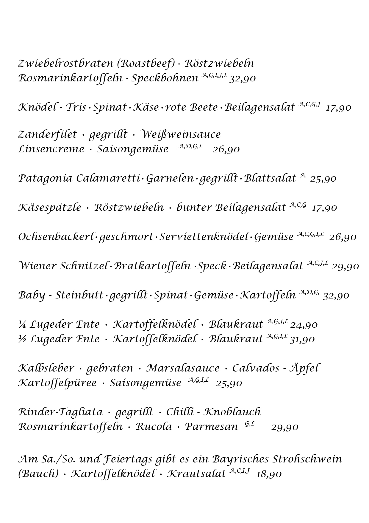 Hauptgerichte Karte 22.04